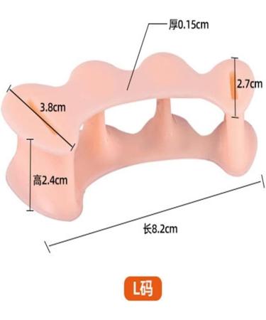ANIPOL Silicone Toe Caps - 1 Pair, Three-Hole Design for Hallux Valgus, Corrector Pedicure Toe Separator - White - Buy Online on GoSupps.com