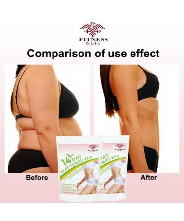 14-Day Flat belly Tea Natural Weight Loss and Detox Blend 30 Herbal Tea Bags Fat burner Belly Fats Burner Reduce Bloating Digestive Health Slim Stomach - Buy Online on GoSupps.com