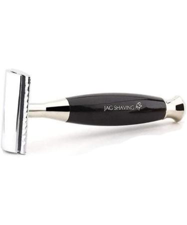 JAG Shaving Razor Set | 5-Part Premium Shaving Kit | Lee Range | Synthetic Silver Spitzhaar Brush | Double Edge Razor | Shaving Bowl & Stand | Leather Bag - Black - Buy Online on GoSupps.com