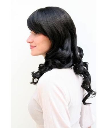 WIG ME UP 9201L-1B | Curly Black Long Hair Wig with Parting - Stylish & Comfortable for All Occasions - International Shipping Available - Buy Online on GoSupps.com