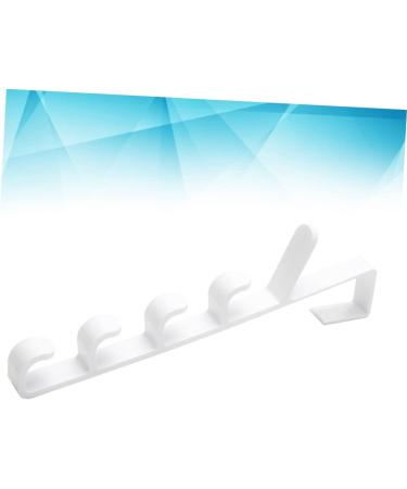 OATIPHO Hanging Rack 2pcs 5 Hooks Hanging The Hat White Over Multifunctional Coat Hanger Plastic Rack Towel Door Holders 2pcs White - Buy Online on GoSupps.com