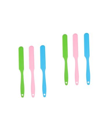 Minkissy 6 STK hair removal pen made of silicone cosmetic spatula Waxic pencil for hair silicone wax spatula cake spatula Face cream spatula growing flipper stripes pebbles