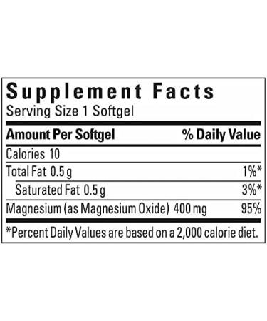 Nature Made Magnesium 400mg Extra Strength Softgels 180 CT - Powerful Muscle Support - Buy Online on GoSupps.com