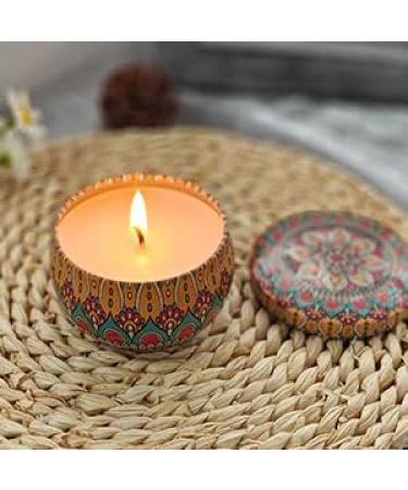 Fragrance Candles Gifts for Women - 6 Pack Aromatherapy Soy Wax Candles for Stress Relief | Perfect for Yoga Christmas & Birthday - Retro Style - Buy Online on GoSupps.com
