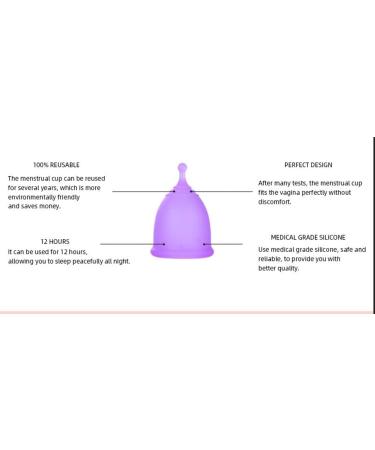 Floraupicious Reusable Menstrual Cup - Eco-Friendly 2 Pack (Large Pink/Purple) for Optimal Female Care - Buy Online on GoSupps.com