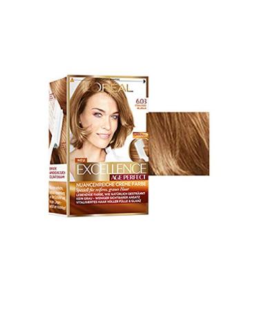 L'Or al Paris Age Perfect Hair Dye - 6.03 Radiant Dark Blonde Permanent Color | Shop Internationally - Buy Online on GoSupps.com