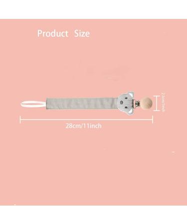 Meiso 3-Piece Baby Pacifier Chain Set - Organic Cotton & Wood Nickel-Free Clips for Boys & Girls - International Shipping - Buy Online on GoSupps.com