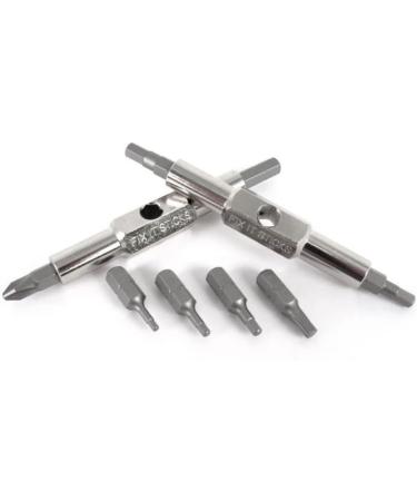 Fix It Sticks Replaceable Edition Steel Multi-Tool with 8 Interchangeable Bits - Silver - Buy Online on GoSupps.com