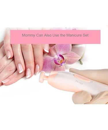 Jaybva Baby Nail File Electric Trimmer - Safe Clippers Set for Newborns & Toddlers - Automatic Nail Cutter Kit in Pink - Buy Online on GoSupps.com