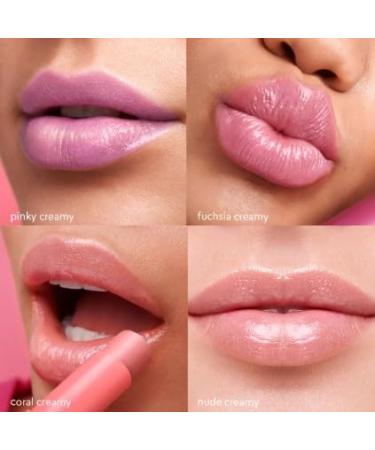 CyPlay Creamy Lip Balm Set: Berry Cherry Fuchsia Pink Coral and Nude - Buy Online on GoSupps.com