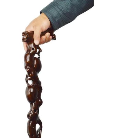 Solid Wood Crutches Disabled&Elderly Lightweight Non-Slip Solid Walking Stick Hiking Sticks/Walking Poles for Balance Aid B Elegant - Buy Online on GoSupps.com
