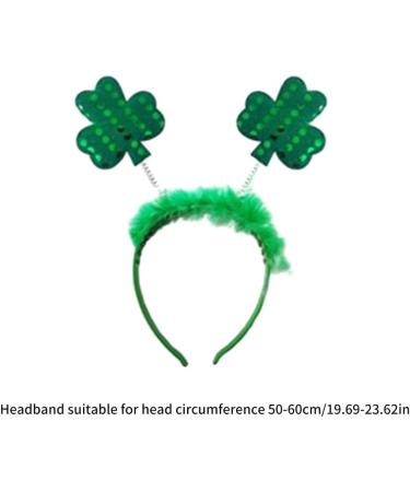 Bottone 1set Saint Patricks Day Green Shamrock Headband&Necklace &Sunglasses Set Irish National Party Supplies for Adult Unisex - Buy Online on GoSupps.com