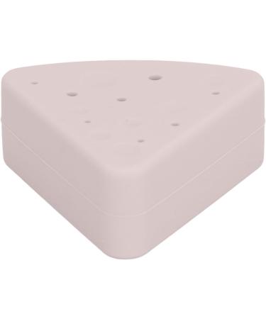 Powder Puff Holder Convenient Triangular Powder Puff Storage Box with Smooth Opening and Dustproof for Home Travel (Chocolate Color) - Buy Online on GoSupps.com