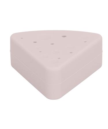 Triangle Powder Puff Storage Box | Portable Breathable Silicone Makeup Sponge Holder | Travel-Friendly | Chocolate Color - Buy Online on GoSupps.com