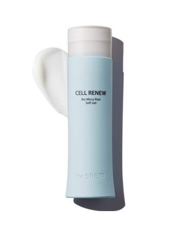 the SAEM  Cell Renew Bio Micro Peel Soft Gel 5.41 oz. (160ml) - AHA & BHA Mild Peeling Gel  Removes Dead Skin Cells and Impurities from Pores  Skin Firming & Vitality Care
