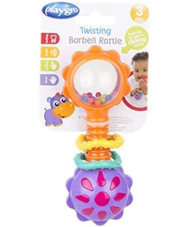 Playgro 418418 Baby Twisting Barbell Rattle for baby infant toddler children - Buy Online on GoSupps.com