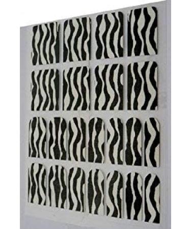 Chix Nails Nail Wraps Black White Zebra Animal Print Fingers Toes Vinyl Foils Beauty Style - Buy Online on GoSupps.com
