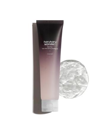 HARUHARU Wonder Black Rice Triple AHA Gentle Cleansing Gel 3.38 fl oz Hydrating Cleansing gel Gentle exfoliating Vegan Travel essentials
