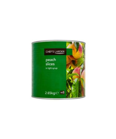 Chef's Larder Peach Slices in Light Syrup 2.65kg x 6