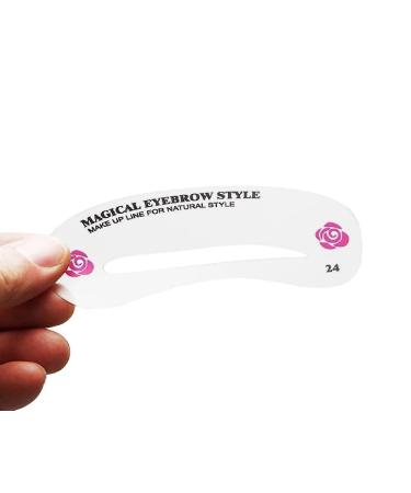 24 Handy Eyebrow Stencils - Perfect for Home School Work & On-the-Go | International Shipping Available - Buy Online on GoSupps.com