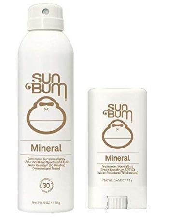 Sun Bum Mineral Sun Care (Mineral Sunscreen Spray and Mineral Face Stick)
