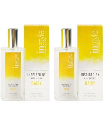 Instyle Fragrances | Inspired by Marc Jacobs' Daisy | Women s Eau de Toilette | Vegan Paraben & Phthalate Free | Never Tested on Animals | 3.4 Fl Oz (Pack of 2)