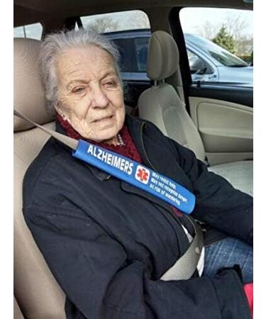 Alzheimer's Medical Alert Belt Cover & Window Decal Set - Royal Blue | International Shipping Available - Buy Online on GoSupps.com