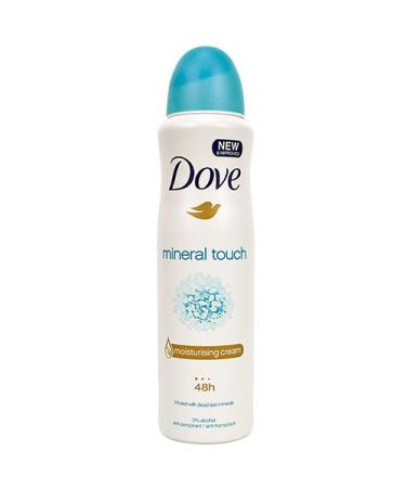 (2 PACK) DOVE Dry Spray Antiperspirant 48 hours (Mineral Touch) 5oz