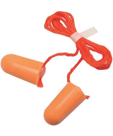 Pack of 10 3M 1110 Corded Foam Ear Plugs - Disposable Orange Polyurethane - 29 dB NRR for Noise Reduction - Buy Online on GoSupps.com