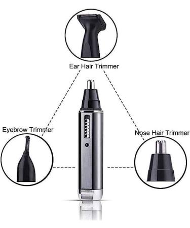 Rechargeable Electric Ear Nose Hair Trimmer - Waterproof Professional Wet/Dry Clipper for Unisex Use - Buy Online on GoSupps.com