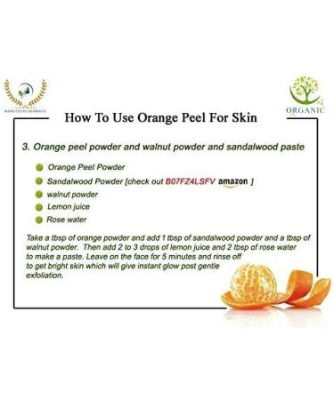 ORGANIZE RAINTECH HERBALS Organic Orange Peel Powder for Skin Glowing Face Pack 100 Grams - Buy Online on GoSupps.com