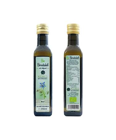 Organic Borage Oil 500ml - 100% Natural Cold Pressed Virgin Oil (Pack of 2 x 250ml) - International Shipping - Buy Online on GoSupps.com