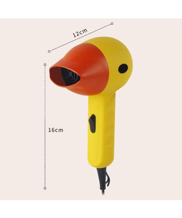800W Hair Dryer Yellow Mini Hair Dryers for Kids Low Noise Lightweight Blow Dryer Creative Portable Compact Hairdryer with 360 Rotatable Nozzle for Women Childrens Girls Home and Travel - Buy Online on GoSupps.com