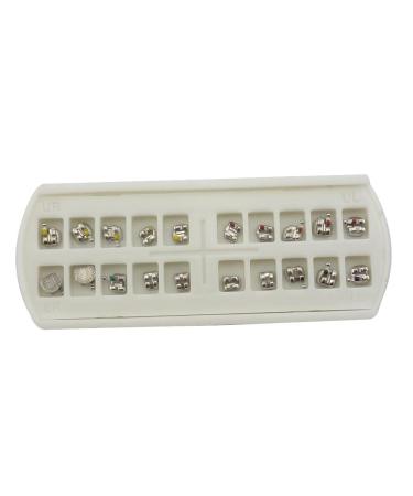 SNAWOP Mini Metal Tooth Braces - Roth/MBT Dental Orthodontic Brackets (2 Packs MBT 022 3 with Hooks) - International Shipping Available - Buy Online on GoSupps.com