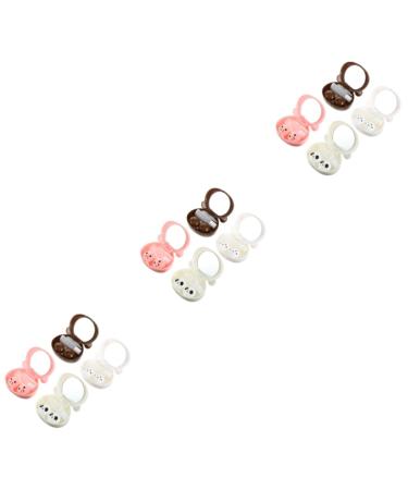 Healeved 12 STK contact lens container Sailor Container Travelet for plastic lens portable holder for eye care sets invisible bracket travel kit suite plastic