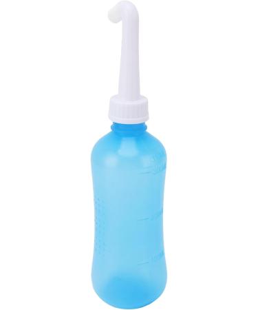 Nasal Rinse Bottle for Adults | Manual Nasal Irrigation with Visible Water Level | Comfortable Grip | Home Use - 310ml with Single & Five Hole Heads - Buy Online on GoSupps.com