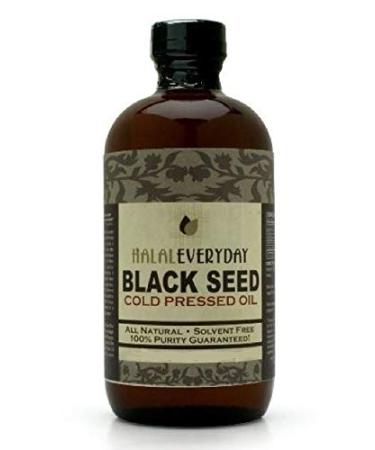 Black Seed Oil - Glass Bottle - 100% Pure and Cold Pressed - Imported Seed from India 16 OZ - Cold Pressed in NY - 100% Hexane Free - NON GMO Vegan and Halal - Very Dark and Potent