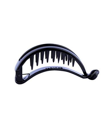 4 Pack Black Plastic Ponytail Holders with Tiny Teeth - Hair Grip Clips for Fine Hair - Buy Online on GoSupps.com
