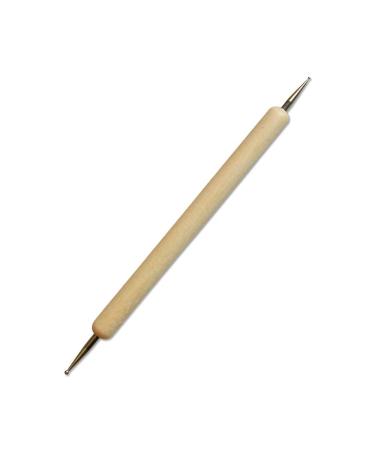 Dotting Tools - New 2-ways Nail Pen Wooden Beige Nail Art Dots Manicure Pedicure Painting Dotting Tips Diy Nail Art Tools Benao10