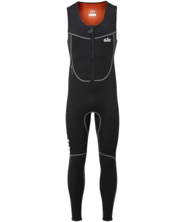 Gill Men's Dynamic Long John 3mm Neoprene Wetsuit - Sleeveless, Thermal Protection for Water Sports - Black Medium - Buy Online on GoSupps.com