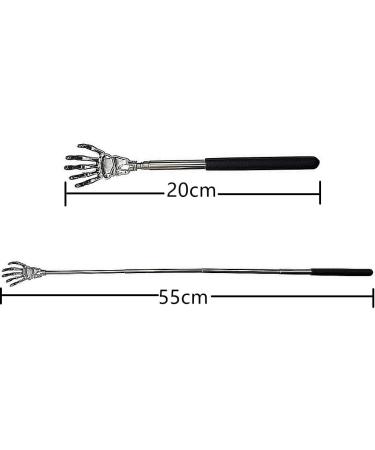 TRIXES Back Scratcher - Extendable Telescopic Handle Stainless Steel Skeleton - Best Back Massager - International Shipping Available - Buy Online on GoSupps.com