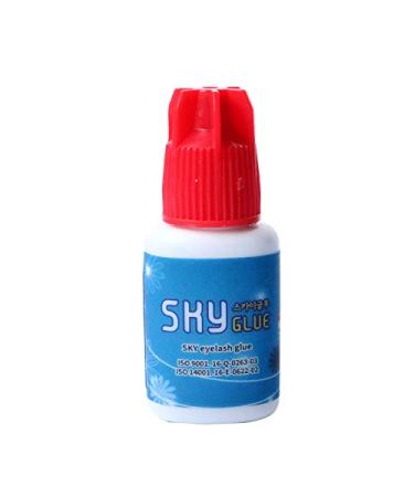 Sky Glue S+ - Eyelash Extension Glue| Super Strong Lash Extension Glue| 1-2 Sec Drying time | Retention - 7 weeks Last Long | Professional Use Only Black eyelash glue| Semi-Permanent Extensions 5ml