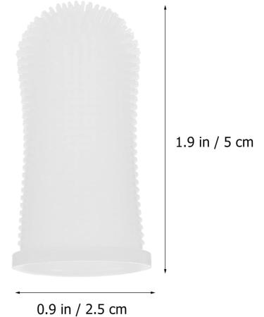 Healifty Finger Toothbrush for Infant Oral Care - 2Pcs White - Relieve Teething Discomfort & Gum Cleaning - Buy Online on GoSupps.com