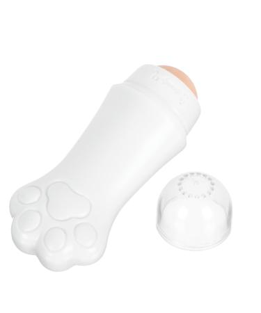 Angoily 1pc Volcanic Stone Oil-absorbing Ball Facial Skin Care Tool Volcanic Stone Face Roller Oil Absorption Stick Facial Oil Absorbing Roller Nursing The Face Cat Paw Volcanic Rock White
