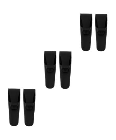 Fomiyes 6 Stk Razor Silicone cover Orange Hair loop Shaving Travel cover for razor travel needs Razor protection.