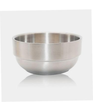 Minkissy Foam Dishwasher Soap Cream Bowl for Men - Stainless Steel Shaving Tool Box 9x9x4.9cm - Ideal for Beard Care & Pigment Mixing - Buy Online on GoSupps.com