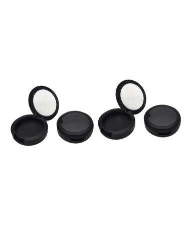 Housoutil 4 Pcs Creamy Eyeshadow Travel Bottles for Creams Refillable Cream Containers Eye Shadow Pack Blush Mx2pcs Blackx2pcs