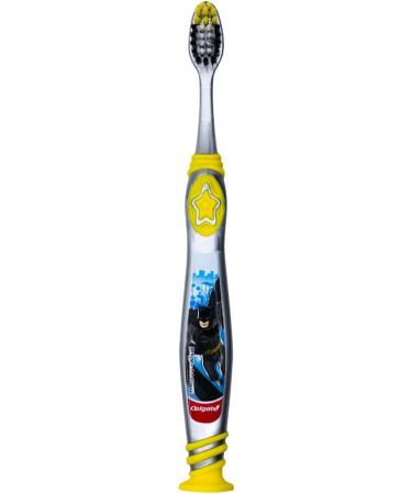 Colgate Batman Kids Toothbrushes with Suction Cup | Extra Soft Bristles | Pack of 4 | Ages 5+ | Children's Oral Care - Buy Online on GoSupps.com