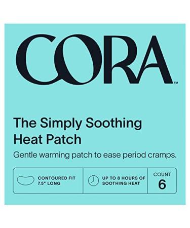 Heat Relief Patch by Cora | Soothe Cramps for up to 8 Hours with Heat from Activated Carbon | Adheres to Your Clothes to Ease Cramps Exactly Where You Need it Heat Patch