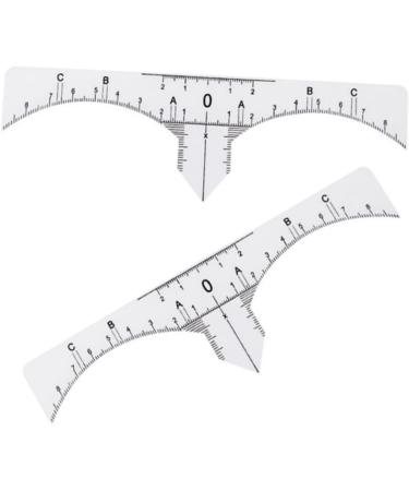 FOMIYES Scale Ruler 20 Pcs Makeup Gadgets Eyebrow Ruler Eyebrow Shaper Kit Guide Makeup Ruler Stickers Make up Eyebrow Tools - Buy Online on GoSupps.com